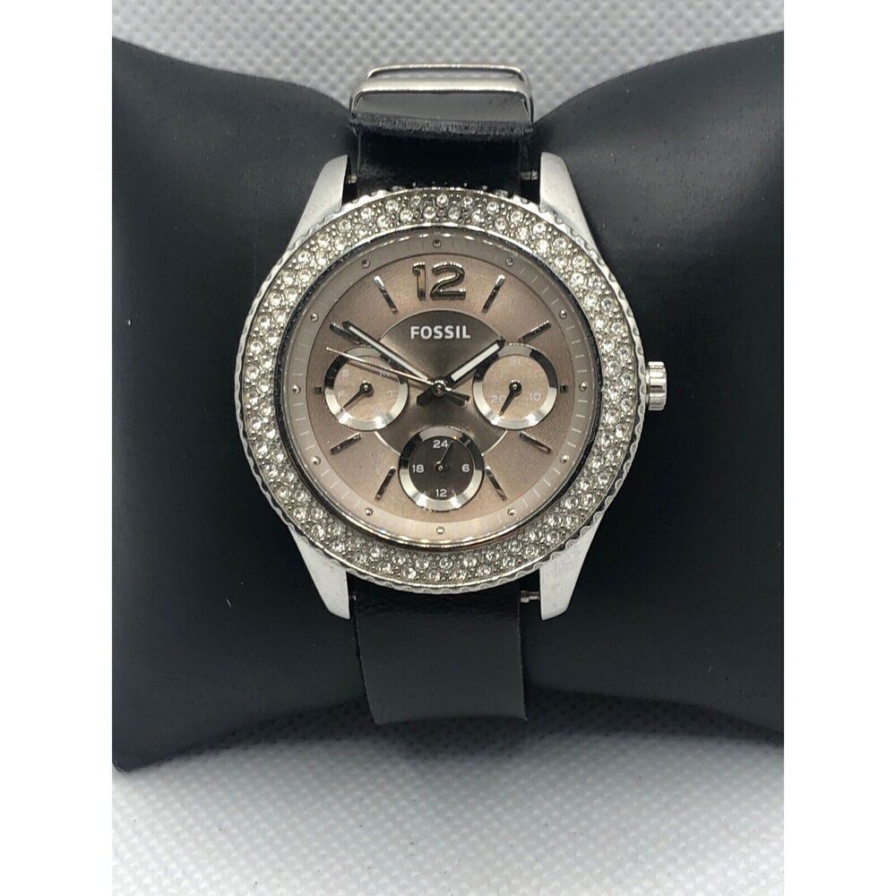 Fossil ES3733 Womens Analog Beige Dial Quartz Wrist Watch With Custom Band LP259